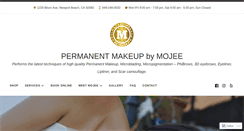 Desktop Screenshot of permanentmakeupbymojee.com