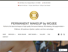 Tablet Screenshot of permanentmakeupbymojee.com